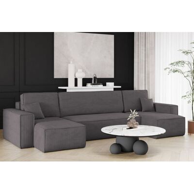 Fun Möbel Wohnlandschaft Schlafsofa Sofa MARIS Stoff Poso Anthrazit Fun Möbel Wohnlandschaft Schlafsofa Sofa MARIS Stoff Poso Anthrazit