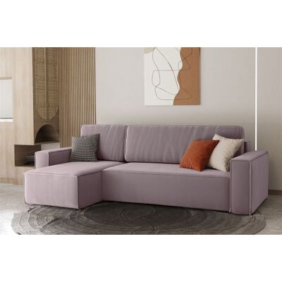 Fun Moebel Ecksofa Schlafsofa Sofa MARIS Stoff Lavendel Ottomane Links Fun Moebel Ecksofa Schlafsofa Sofa MARIS Stoff Lavendel Ottomane Links