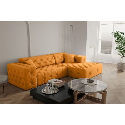 Fun Moebel - CHANTAL - Gelb - Opera Velvet - Sofa Fun Moebel - CHANTAL - Gelb - Opera Velvet - Sofa