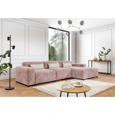 Fun Möbel Ecksofa Designersofa ROMY MAX in Stoff Enjoy Me Rosa Ottomane Rechts Fun Möbel Ecksofa Designersofa ROMY MAX in Stoff Enjoy Me Rosa Ottomane Rechts