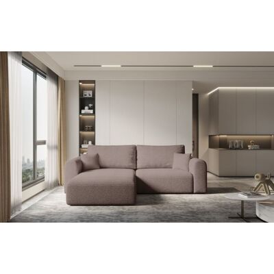 Fun Möbel Ecksofa Sofa FLAVIO mit Schlaffunktion Stoff Abriamo Altrosa Ottomane Links Fun Möbel Ecksofa Sofa FLAVIO mit Schlaffunktion Stoff Abriamo Altrosa Ottomane Links