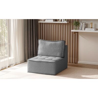 Fun Möbel Sessel SANDE 1-Sitzer Modul Stoff Raven Grau Fun Möbel Sessel SANDE 1-Sitzer Modul Stoff Raven Grau