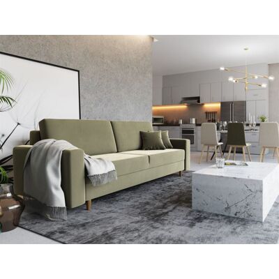 Fun Moebel Sofa 3-Sitzer BELLA mit Schlaffunktion Creme Fun Moebel Sofa 3-Sitzer BELLA mit Schlaffunktion Creme