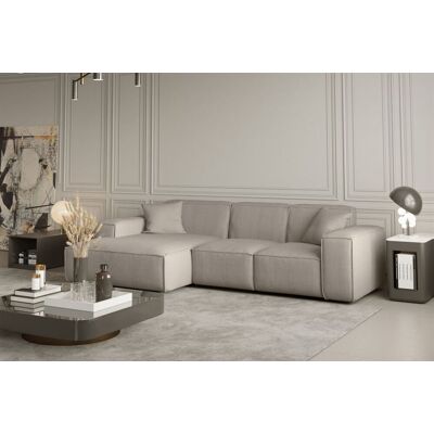 Fun Moebel - CELES - Beige - Ottomane Links - Sofa Fun Moebel - CELES - Beige - Ottomane Links - Sofa