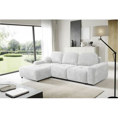 Fun Möbel Ecksofa Schlafsofa Sofa ARGOS in Stoff Vibe Hellgrau Ottomane Links Fun Möbel Ecksofa Schlafsofa Sofa ARGOS in Stoff Vibe Hellgrau Ottomane Links