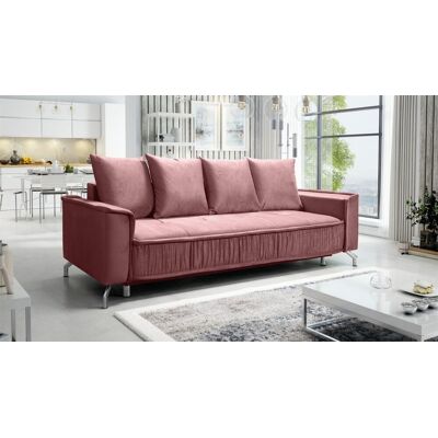 Fun Möbel Schlafsofa Sofa 3-Sitzer FLORENCE Stoff Element Altrosa Fun Möbel Schlafsofa Sofa 3-Sitzer FLORENCE Stoff Element Altrosa