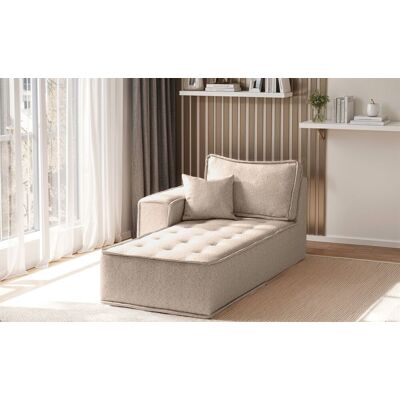 Fun Möbel Ottomane Modul SANDE Stoff Alpine Toffee Seite Links Fun Möbel Ottomane Modul SANDE Stoff Alpine Toffee Seite Links