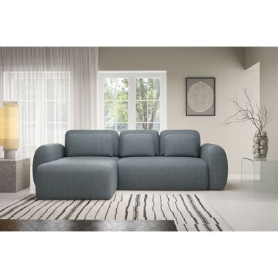 Fun Möbel Ecksofa Schlafsofa Sofa GASTON in Stoff Puente Anthrazit Ottomane Links Fun Möbel Ecksofa Schlafsofa Sofa GASTON in Stoff Puente Anthrazit Ottomane Links