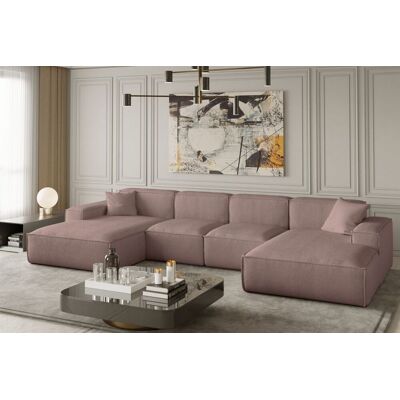 Fun Moebel Wohnlandschaft U-Form CELES XS in Stoff Scala Rose Fun Moebel Wohnlandschaft U-Form CELES XS in Stoff Scala Rose