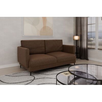 Fun Moebel Sofa Designersofa HELMER 2-Sitzer Stoff Vibe Braun Fun Moebel Sofa Designersofa HELMER 2-Sitzer Stoff Vibe Braun