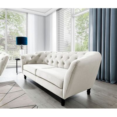 Fun Moebel Sofa Designersofa CHARLOTTE 3-Sitzer in Stoff Matt Velvet Beige Fun Moebel Sofa Designersofa CHARLOTTE 3-Sitzer in Stoff Matt Velvet Beige