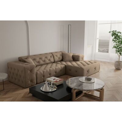 Fun Möbel - CHANTAL - Taupe - Ottomane rechts - Sofa Fun Möbel - CHANTAL - Taupe - Ottomane rechts - Sofa