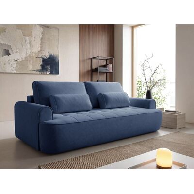 Fun Möbel Sofa 3-Sitzer mit Schlaffunktion HUNTER in Stoff Cloud Blau Fun Möbel Sofa 3-Sitzer mit Schlaffunktion HUNTER in Stoff Cloud Blau