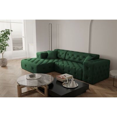 Fun Moebel - CHANTAL - Grün - Opera Velvet - Ecksofa Fun Moebel - CHANTAL - Grün - Opera Velvet - Ecksofa