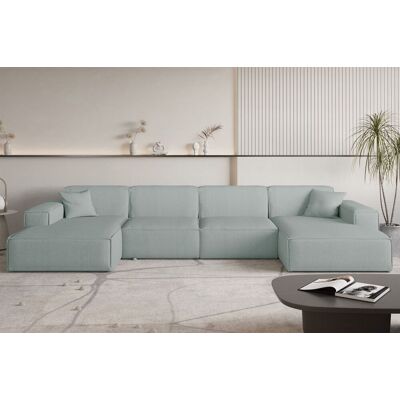 Fun Möbel Wohnlandschaft Sofa U-Form CELES PREMIUM in Stoff Scala Saphirblau Fun Möbel Wohnlandschaft Sofa U-Form CELES PREMIUM in Stoff Scala Saphirblau