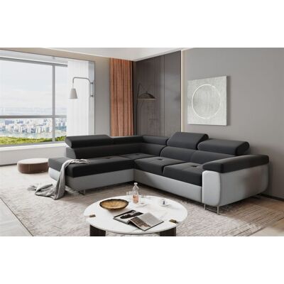 Fun Moebel Ecksofa Sofa JADE Stoff Monolith Hellgrau / Anthrazit mit Schlaffunktion Otto... Fun Moebel Ecksofa Sofa JADE Stoff Monolith Hellgrau / Anthrazit mit Schlaffunktion Otto...