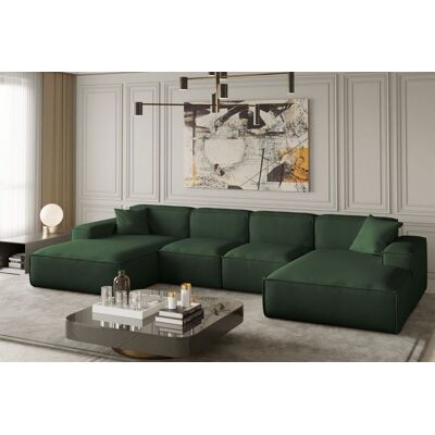 Fun Moebel - CELES XS - Grün - Opera Velvet - Sectional sofa Fun Moebel - CELES XS - Grün - Opera Velvet - Sectional sofa
