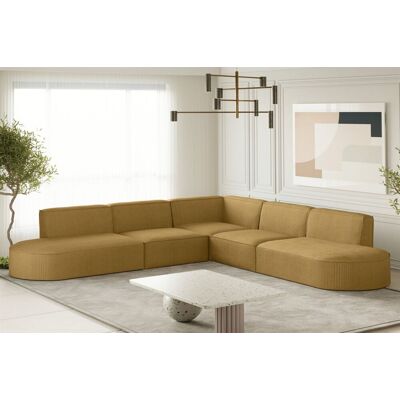 Fun Moebel Ecksofa Designersofa PALMA Stoff Scala Senfgelb Seite Universal Fun Moebel Ecksofa Designersofa PALMA Stoff Scala Senfgelb Seite Universal