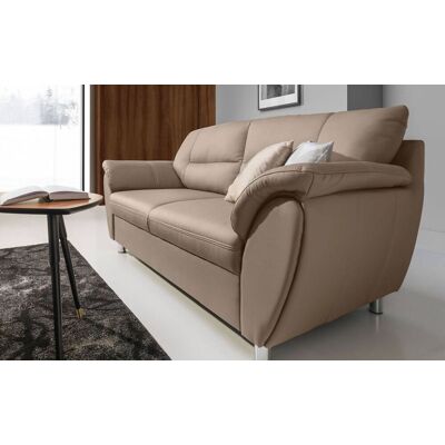 Fun Moebel Sofa 3-Sitzer SARAH aus Kunstleder Beige 210x90x87 cm Fun Moebel Sofa 3-Sitzer SARAH aus Kunstleder Beige 210x90x87 cm