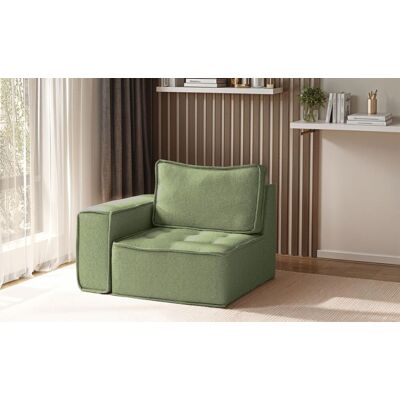 Fun Möbel Sessel SANDE 1-Sitzer Modul Stoff Alpine Hellgrün Seite Links Fun Möbel Sessel SANDE 1-Sitzer Modul Stoff Alpine Hellgrün Seite Links