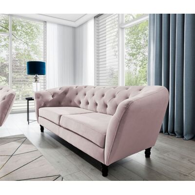 Fun Moebel Sofa Designersofa CHARLOTTE 3-Sitzer in Stoff Matt Velvet Altrosa Fun Moebel Sofa Designersofa CHARLOTTE 3-Sitzer in Stoff Matt Velvet Altrosa