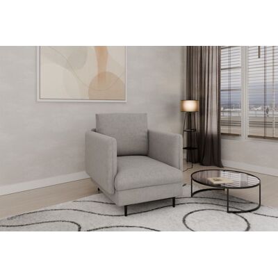 Fun Moebel Sessel Designersessel HELMER Stoff Vibe Grau Fun Moebel Sessel Designersessel HELMER Stoff Vibe Grau