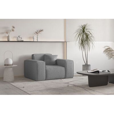 Fun Moebel Sessel Designersessel CELES PREMIUM in Stoff Ascot Bukla Grau Fun Moebel Sessel Designersessel CELES PREMIUM in Stoff Ascot Bukla Grau
