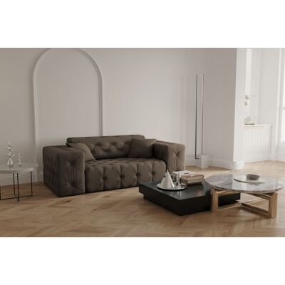 Fun Moebel - CHANTAL - Braun - Opera Velvet - Sofa Fun Moebel - CHANTAL - Braun - Opera Velvet - Sofa