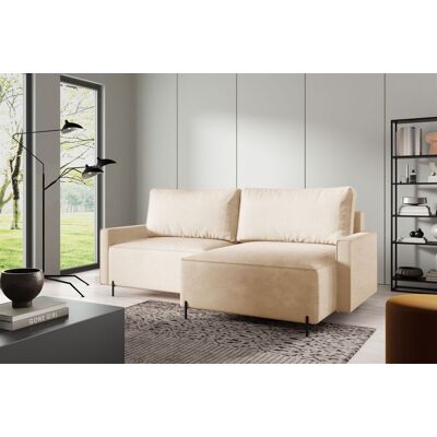 Fun Möbel Ecksofa Schlafsofa Sofa BRAGA in Stoff Now or Never Creme Ottomane Rechts Fun Möbel Ecksofa Schlafsofa Sofa BRAGA in Stoff Now or Never Creme Ottomane Rechts