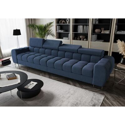 Fun Moebel Big Sofa Sofa 4-Sitzer BASTIEN Megasofa in Stoff Moly Dunkelblau Fun Moebel Big Sofa Sofa 4-Sitzer BASTIEN Megasofa in Stoff Moly Dunkelblau