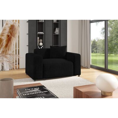 Fun Möbel Sessel Designersessel MEGAN in Stoff Poso Schwarz Fun Möbel Sessel Designersessel MEGAN in Stoff Poso Schwarz