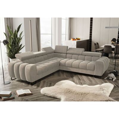 Fun Moebel Ecksofa Schlafsofa BASTIEN in Stoff Terra Beige Seite Universal Fun Moebel Ecksofa Schlafsofa BASTIEN in Stoff Terra Beige Seite Universal