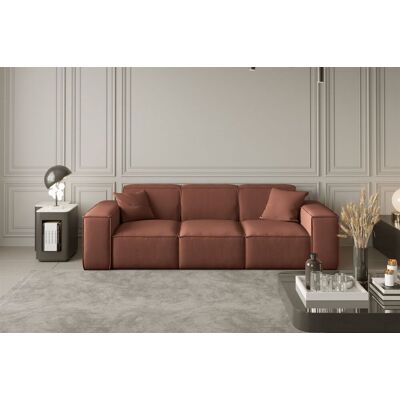 Fun Moebel - CELES - 3-Sitzer - Kupferbraun - Sofa Fun Moebel - CELES - 3-Sitzer - Kupferbraun - Sofa