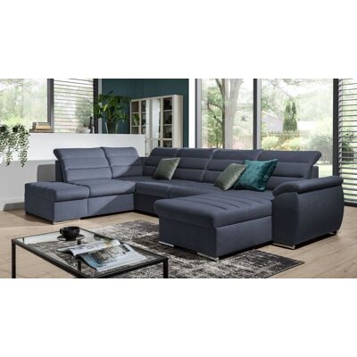 Fun Möbel PASCARA - Dunkelblau - U-Form - Sofa Fun Möbel PASCARA - Dunkelblau - U-Form - Sofa
