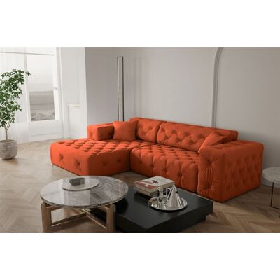 Fun Moebel - CHANTAL - Orange - Opera Velvet - Sofa Fun Moebel - CHANTAL - Orange - Opera Velvet - Sofa