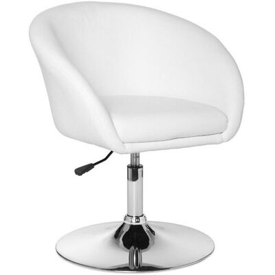 Fun Möbel Sessel Cocktailsessel Lounger BERLIN in Kunstleder Weiss Fun Möbel Sessel Cocktailsessel Lounger BERLIN in Kunstleder Weiss