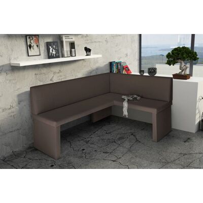Fun Moebel Eckbank Bank Küchenbank 196 x 142 cm -ROBIN XL L -Kunstleder Braun Fun Moebel Eckbank Bank Küchenbank 196 x 142 cm -ROBIN XL L -Kunstleder Braun