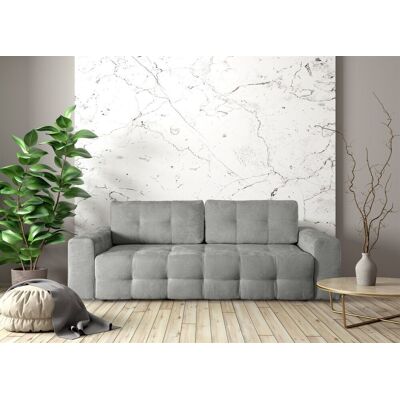 Fun Möbel Schlafsofa Designersofa Sofa 3-Sitzer ARIELLE in Stoff Perfect Harmony Steingrau Fun Möbel Schlafsofa Designersofa Sofa 3-Sitzer ARIELLE in Stoff Perfect Harmony Steingrau