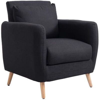 Fun Möbel Sessel Wohnzimmersessel JULES - Stoffbezug Schwarz Fun Möbel Sessel Wohnzimmersessel JULES - Stoffbezug Schwarz