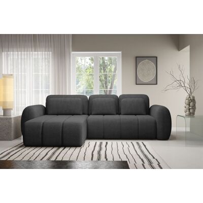 Fun Möbel Ecksofa Schlafsofa Sofa CARIA in Stoff Quelle Anthrazit Ottomane Links Fun Möbel Ecksofa Schlafsofa Sofa CARIA in Stoff Quelle Anthrazit Ottomane Links