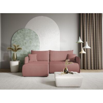 Fun Möbel Ecksofa Sofa mit Schlaffunktion CALGARY Stoff Curio Rose Ottomane Links Fun Möbel Ecksofa Sofa mit Schlaffunktion CALGARY Stoff Curio Rose Ottomane Links