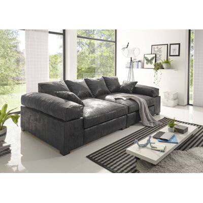 Fun Moebel Big Sofa Couchgarnitur Megasofa Riesensofa AREZZO - Vintage Schwarz Fun Moebel Big Sofa Couchgarnitur Megasofa Riesensofa AREZZO - Vintage Schwarz
