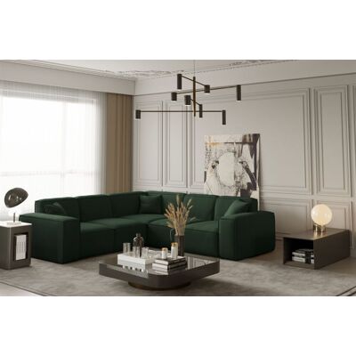 Fun Moebel - CELES - Opera Velvet - Grün - Ecksofa Fun Moebel - CELES - Opera Velvet - Grün - Ecksofa