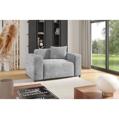 Fun Möbel Sessel Designersessel MEGAN in Stoff Poso Hellgrau Fun Möbel Sessel Designersessel MEGAN in Stoff Poso Hellgrau