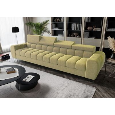 Fun Moebel Big Sofa Sofa 4-Sitzer BASTIEN Megasofa in Stoff Aragaon Limettengrün Fun Moebel Big Sofa Sofa 4-Sitzer BASTIEN Megasofa in Stoff Aragaon Limettengrün