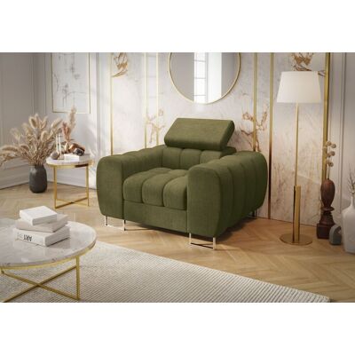 Fun Moebel Sessel Designersessel BASTIEN in Stoff Moly Olivgrün Fun Moebel Sessel Designersessel BASTIEN in Stoff Moly Olivgrün