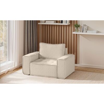 Fun Möbel Sessel Designersessel SANDE Stoff Raven Creme Fun Möbel Sessel Designersessel SANDE Stoff Raven Creme