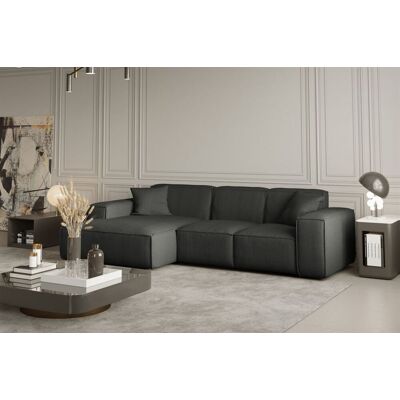 Fun Moebel - CELES - Anthrazit - Scala Stoff Sofa Fun Moebel - CELES - Anthrazit - Scala Stoff Sofa