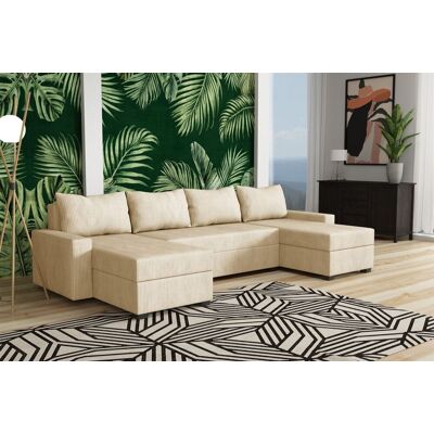 Fun Möbel Wohnlandschaft Schlafsofa Sofa AGNETA Stoff Lincoln Beige Fun Möbel Wohnlandschaft Schlafsofa Sofa AGNETA Stoff Lincoln Beige