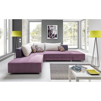 Fun Moebel Ecksofa Schlafsofa TIPI Helllila Kurze Schenkel Links Fun Moebel Ecksofa Schlafsofa TIPI Helllila Kurze Schenkel Links